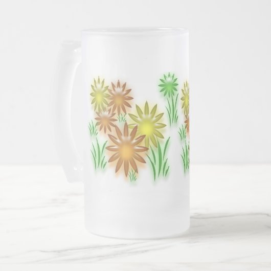Mug - Fleurs de néon (Devant gauche)