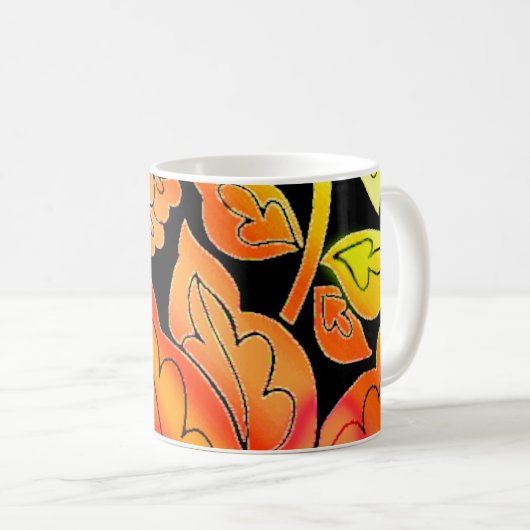Mug Fleurs de néon (Devant droit)