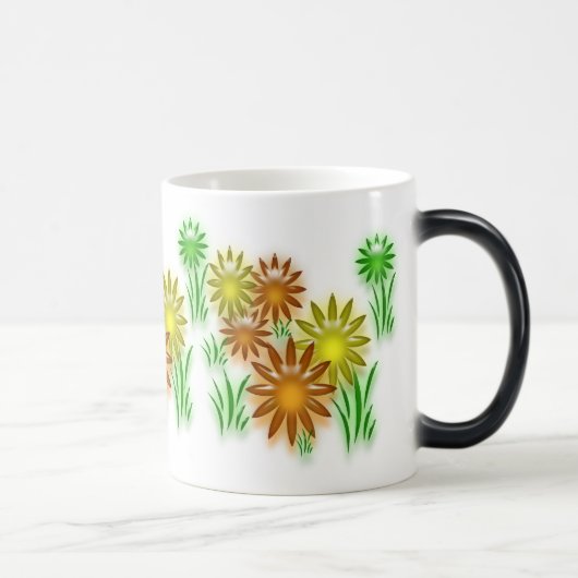 Mug - fleurs de néon 3D (v.2) (Droite)