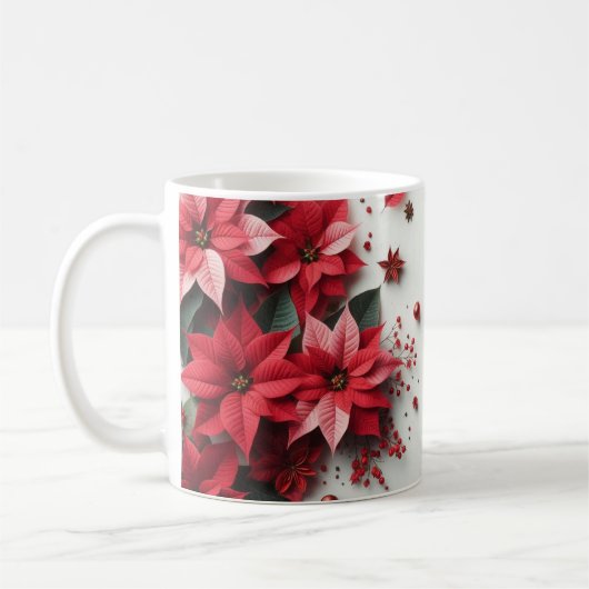 Mug Fleurs de Noël (Gauche)