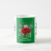 Mug Fleurs de Noël Bouquet Joyeux Noël Texte 2 (Centre)