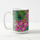Mug Fleurs de paon et musique (Gauche)