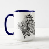 Mug Fleurs de papier de retenue de singe (Gauche)