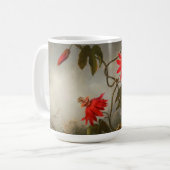 Mug Fleurs de passion avec tête de colibris (Devant gauche)