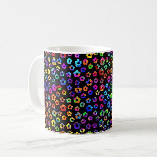Mug Fleurs de peinture (Devant gauche)