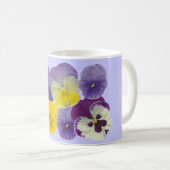 Mug fleurs de pensée (Devant droit)