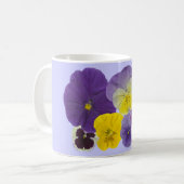 Mug fleurs de pensée (Devant gauche)