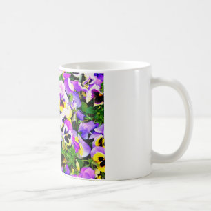 Mug fleurs de pensée