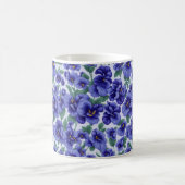 Mug Fleurs de Pensée Bleues (Centre)