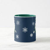 Mug Fleurs de perce-neige du loup arctique blanc (Centre)