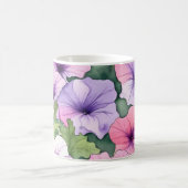 Mug Fleurs de pétunia aquarelle (Centre)