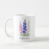Mug Fleurs de Pied-d'Alouette de Juillet (Gauche)