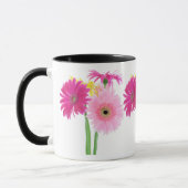 Mug Fleurs de Piink de marguerite de Gerbera (Gauche)