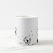 Mug Fleurs de pissenlits aigrettes spores gris (Centre)
