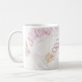Mug Fleurs de pivoine de la Fête des Mères Je te chois (Gauche)