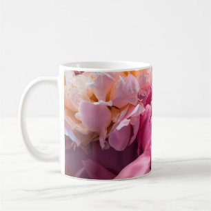 Mug Fleurs de pivoine rose comme arrière - plan d'art