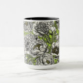 Mug Fleurs de pivoines blanches et moisissures (Centre)