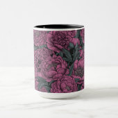 Mug Fleurs de pivoines violettes (Centre)