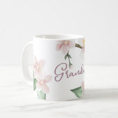 Mug Fleurs de pommier à l'aquarelle Grand-mère (Devant gauche)