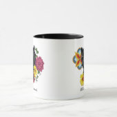 Mug Fleurs de Portrait Jaguar Noir (Centre)