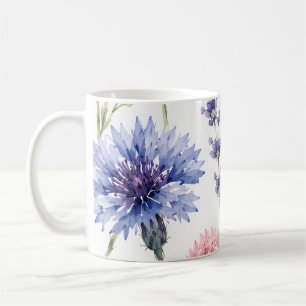 Mug Fleurs de Prairie Sauvage à l'Aquarelle