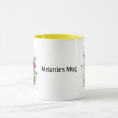 Mug Fleurs de prairie sauvage avec nom modifiable (Centre)