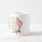 Mug Fleurs de prélèvement, pas combats | Champignons e (Devant gauche)