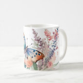 Mug Fleurs de prés romantiques et Papillon (Devant droit)
