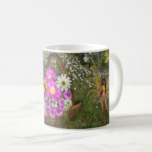 Mug Fleurs de printemps. (Devant droit)