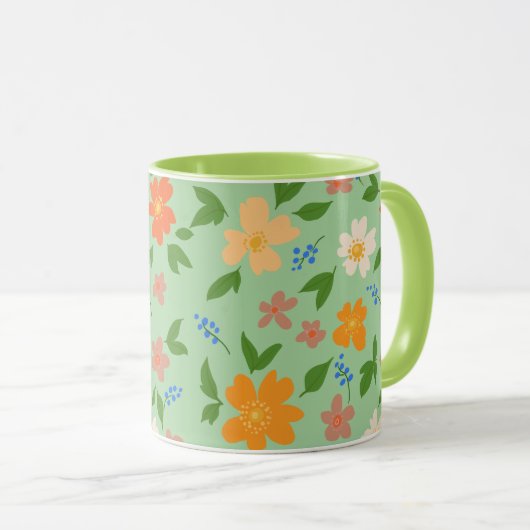 Mug Fleurs de printemps (Devant droit)