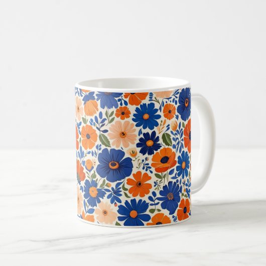 Mug Fleurs de printemps. Anémones (Devant droit)