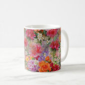 Mug Fleurs de printemps colorées (Devant droit)