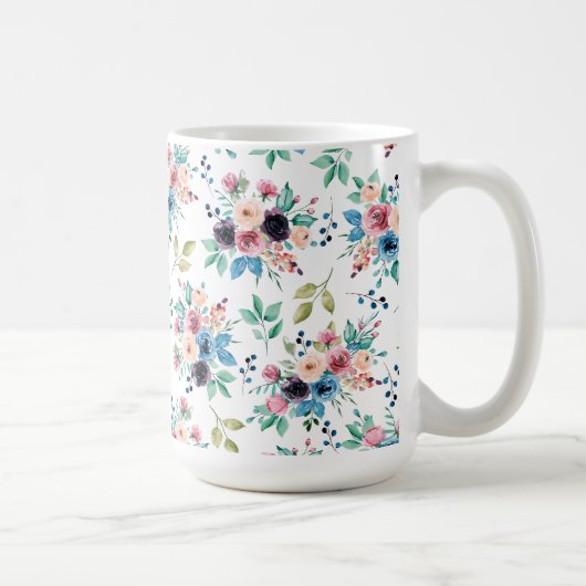 Mug Fleurs de printemps colorées motif (Droite)