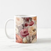 Mug Fleurs de printemps crème Bourgogne (Gauche)