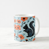 Mug Fleurs de printemps écureuil Art  (Devant droit)