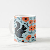 Mug Fleurs de printemps écureuil Art  (Devant gauche)