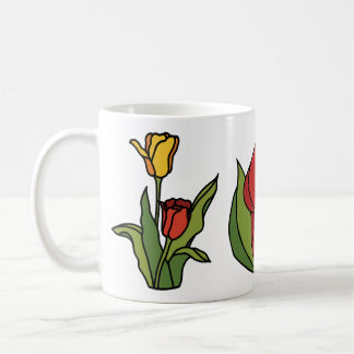 Mug Fleurs de printemps en vitrail