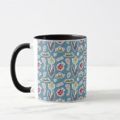 Mug Fleurs de printemps et Motif de coccinelle (Gauche)