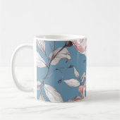 Mug Fleurs de printemps, feuille, design transparent (Gauche)