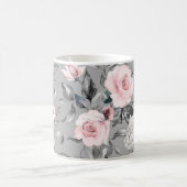 Mug Fleurs de printemps Feuille main tiré (Centre)