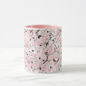 Mug Fleurs de printemps fleuris feuilles branches pin (Centre)