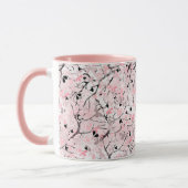 Mug Fleurs de printemps fleuris feuilles branches pin (Gauche)