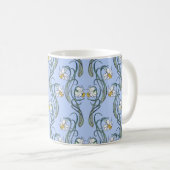 Mug Fleurs de printemps. Fleurs de jonquille entrelacé (Devant droit)
