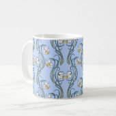 Mug Fleurs de printemps. Fleurs de jonquille entrelacé (Devant gauche)