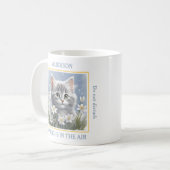 Mug Fleurs de printemps mignonnes Kitty Nom de l'Amour (Devant gauche)