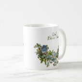 Mug Fleurs de printemps Oiseau Religieux Dieu Béni Vou (Devant droit)
