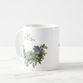 Mug Fleurs de printemps Oiseau Religieux Dieu Béni Vou (Devant gauche)