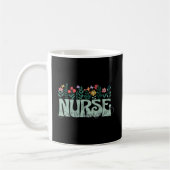 Mug Fleurs De Printemps Pour Infirmière En Charge Dist (Gauche)