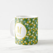 Mug Fleurs de printemps romantiques personnalisées (Devant gauche)