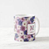 Mug Fleurs de printemps romantiques personnalisées (Devant droit)